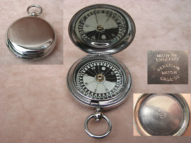 WW1 era British Officers hunter cased pocket compass